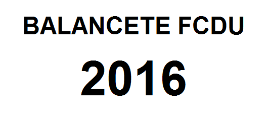 Balancete FCDU - 2016