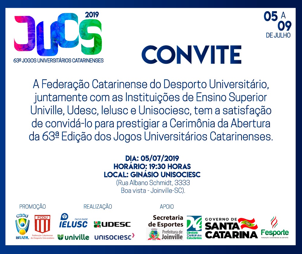 ABERTURA JUCs 2019