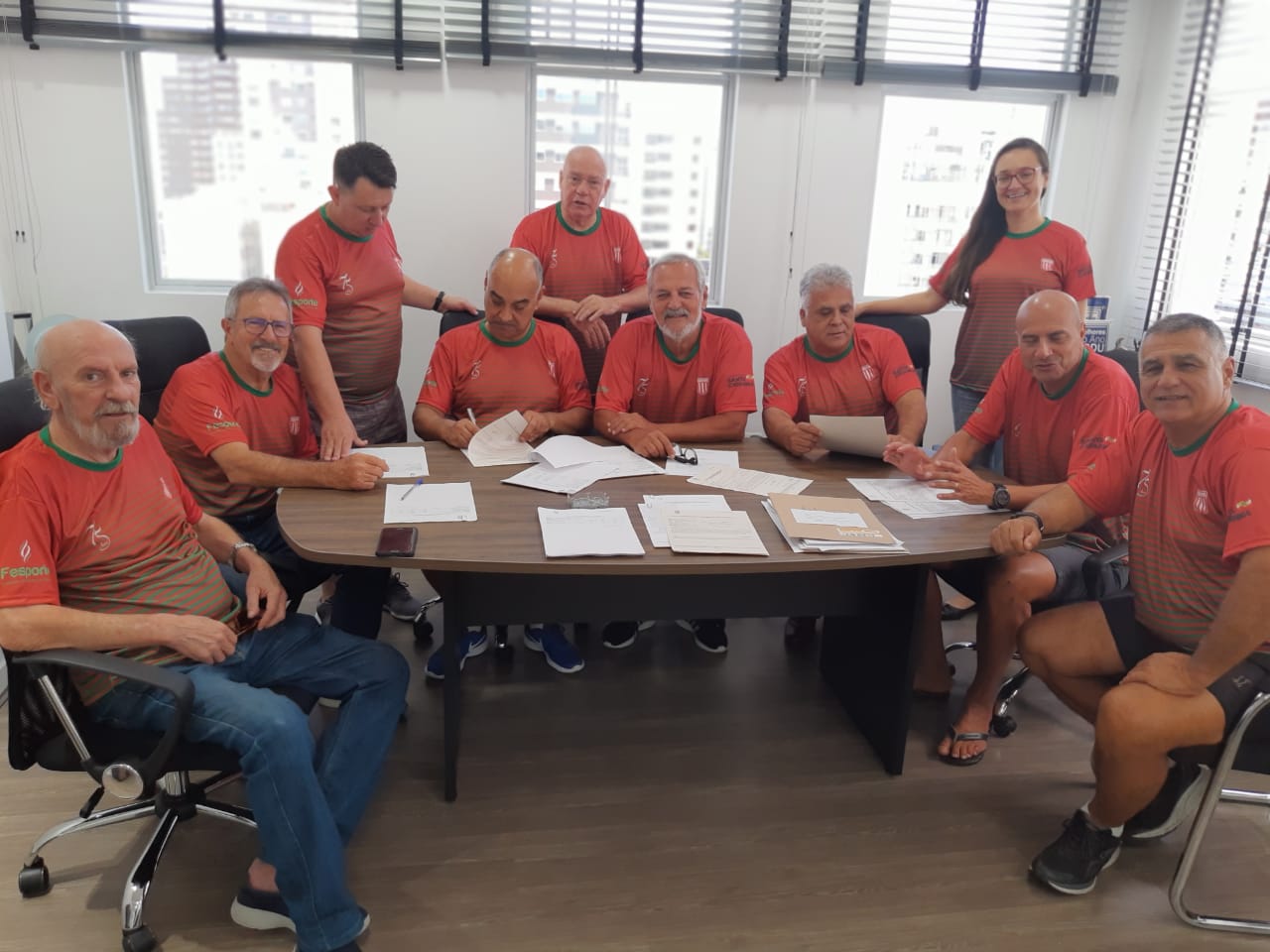 Diretoria da FCDU, encerrando os preparativos para o JUBs 2019